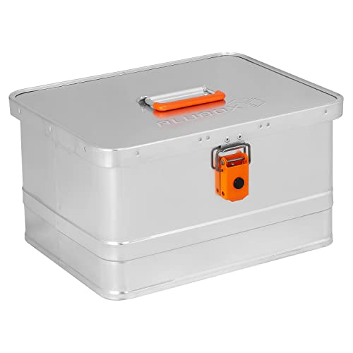 ALUBOX Werkzeugkiste EASY 29L Inhalt Außenmaße L 43,5 x B 35,5 x H 25 cm Alukiste mit Griff oben abschließbar von ALUBOX