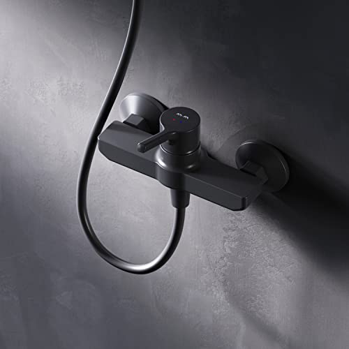 AM.PM X-Joy S FXB20022 Wassersparende Duscharmatur für das Badezimmer, kratzfeste Duscharmatur ohne Auslauf, leicht zu reinigen, Schwarz matt von AM.PM
