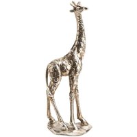Amadeus - Stehende Giraffe aus versilbertem Polyresin von AMADEUS