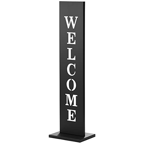 AMARE Standschild Welcome 20 x 15 x 72 cm, Schwarz, Standschilld Welcome von AMARE