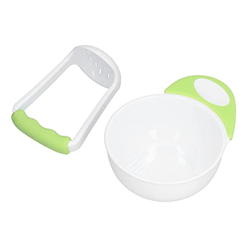 AMONIDA Food Stamper Schüssel, Baby Food Mash Bowl Rutschfester, strukturierte Innenseite für Hühnerpüree für Gemüsepüree für Fruchtpüree von AMONIDA