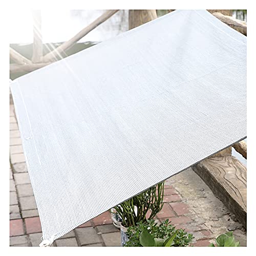 Sonnensegel, 90% UV-Block Sonne Schatten Segel mit Ösen Rechteckig Wasserdicht Luftdurchlässig für Garten Innenhof Outdoor Terrasse Balkon (Color : Weiß, Size : 1x3m) von AMSXNOO