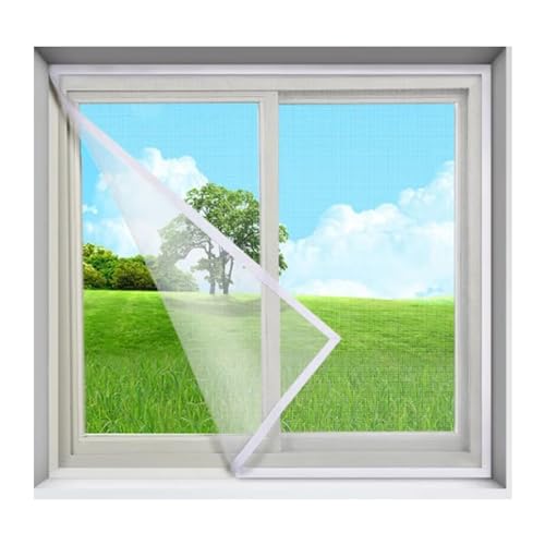 Fliegengitter Fenster,110x140cm,Weiß von ANDHMAIY