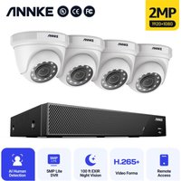 5MP Kit de vidéosurveillance 8CH dvr Smart Home 4Caméras Vision Nocturne IP66 Étanche app à Distance Sécurité Set - Annke von ANNKE