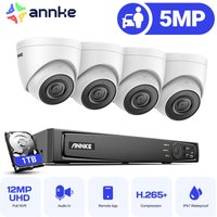 8CH videoüberwachungsset 4K nvr 4×5MP kamera ir nachtsicht IP67 bewegungserkennung fernüberwachung - 1TB hdd - Annke von ANNKE