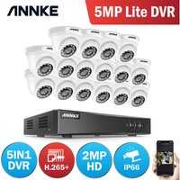 ANNKE 16CH 1080P HD Videoüberwachungssystem H.265+ 5in1 5MP Lite DVR 16X 1080P Turm Outdoor Wetterfeste CCTV-Überwachungskameras - ohne Festplatte von ANNKE