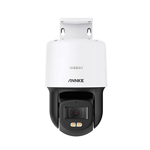 ANNKE 3K PT POE Kamera Außen, IP Kamera mit F.10-Ture-Farbnachtsicht, 340°-Schwenk-110°-Neigung, 2-Wege-Audio, Bewegungsalarm, Fernzugriff, Unterstützung Micro SD Kartensteckplatz, NCPT500 von ANNKE