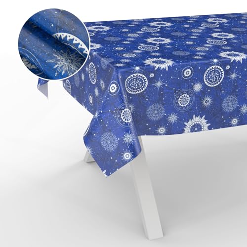 Wachstuch-Tischdecke Tischdecke abwaschbar Wachstuch Garten-Tischdecke Outdoor Indoor 220x140cm Schnittkante Astrologie von ANRO