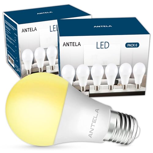 ANTELA E27 LED Lampe Glühbirne 8,5W 806LM 4000K Neutralweiß Licht Birne ersetzt 60W Glühlampe, Energiesparlampe, nicht Dimmbar, ErP, 12PCs von ANTELA