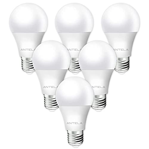 ANTELA E27 LED Lampe Glühbirne 8,5W 806LM 3000K Warmweiß Licht Birne ersetzt 60W Glühlampe, Energiesparlampe, nicht Dimmbar, ErP, 6er-Pack von ANTELA