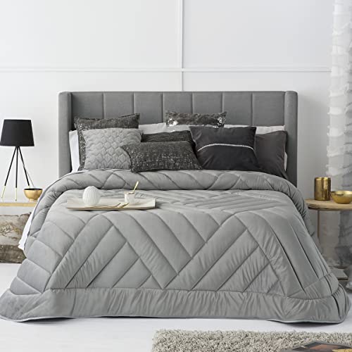 Antilo – Bettdecke für Zwei Betten, 150 cm, Grau von ANTILO TEXTIL
