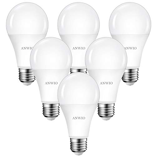 ANWIO E27 LED Birne, 13.5 Watt 1521 Lumen LED E27 Glühbirne, A60 Leuchtmittel E27, 6500K Kaltweiß LED Bulb, 150° Abstrahlwinkel Energiesparlampe, 6er Pack von ANWIO