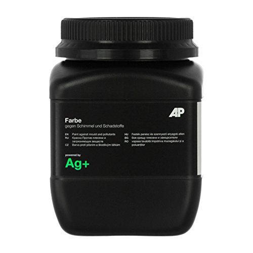 Ag+ Farbe gegen Schimmel und Schadstoffe, chlorfreie Anti-Schimmel-Farbe (1 L) von AP