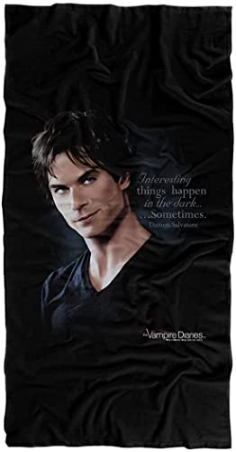 The Vampire Diaries Kinder Strandtuch Stefan/Damon Mikrofaser Badetuch Groß Erwachsene Saunatücher Geschenke für Damon-Fans (140x70cm, Damon3) von APOH