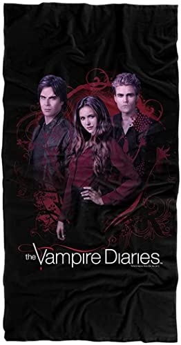 The Vampire Diaries Kinder Strandtuch Stefan/Damon Mikrofaser Badetuch Groß Erwachsene Saunatücher Geschenke für Damon-Fans (150x100cm, Vampire4) von APOH