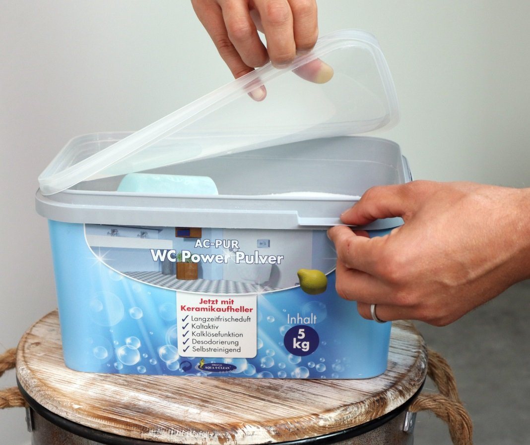 AQUA CLEAN AC PUR WC Power Pulver Kalklösefunktion & Keramikaufheller 5 kg WC-Reiniger von AQUA CLEAN