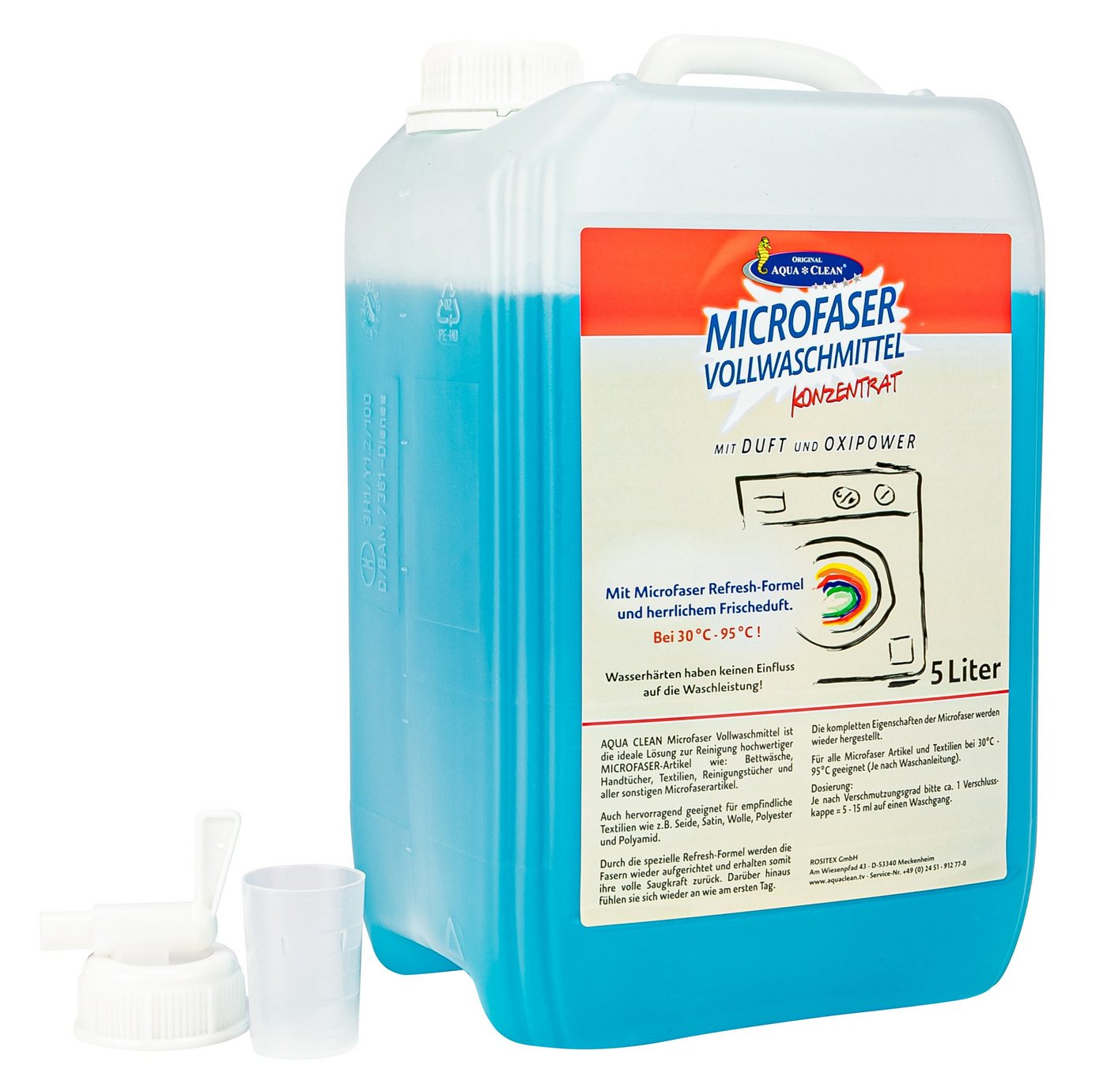 AQUA CLEAN AQUA CLEAN Microfaser Vollwaschmittel 5l Konzentrat Feinwaschmittel von AQUA CLEAN