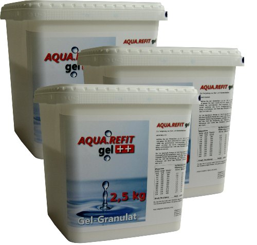 Aqua REFIT Wasserkern Vergelung in Wasserbetten, Gelbetten - Wasserbett Gel Granulat Pulver 11,33 €/kg (7.5 kg) von AQUA.REFIT plus