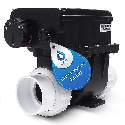 AQUADE Whirlpool-Heizung SPA-Thermostat Durchlauferhitzer Leistung 1.5 KW Elektrischer Pool-Warmwasserbereiter Thermostat für Badewannen-Pools von AQUADE