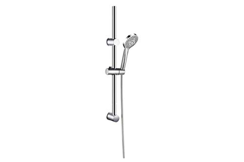 AQUAE T192003 Duschstange mit 3 Strahlarten, höhenverstellbarer ABS-Stand, 150 cm von AQUAE