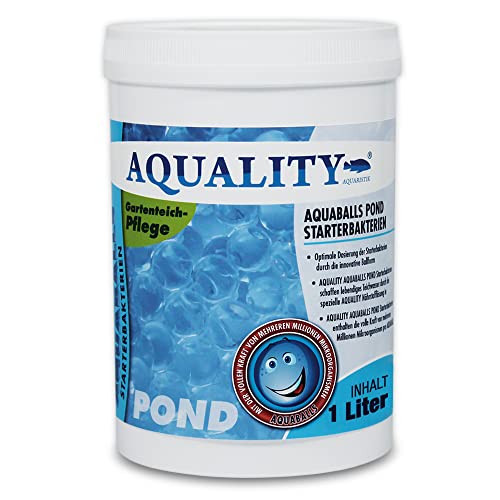 AQUALITY Gartenteich AQUABALLS Pond Starterbakterien (Optimale Dosierung - Millionen effektive Mikroorganismen und nützliche Starterbakterien), Inhalt:1 Liter von AQUALITY Aquaristik & Gartenteich