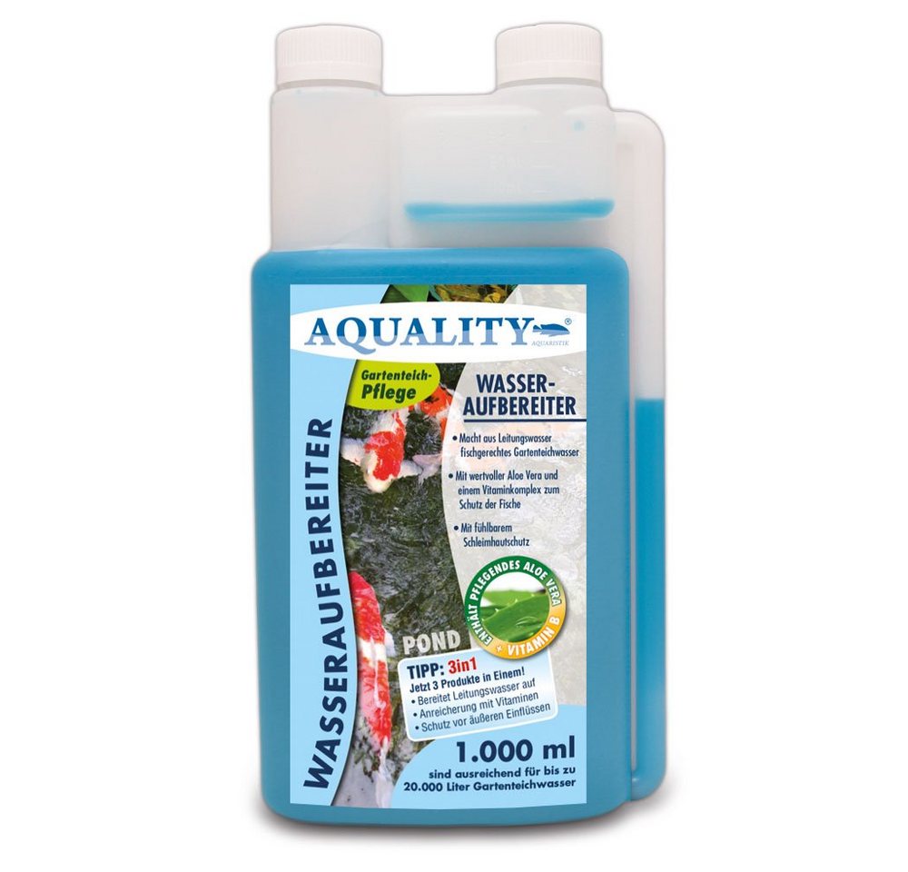 AQUALITY Gartenpflege-Set Wasseraufbereiter 3in1, Wertvoller Aloe Vera und Vitaminkomplex von AQUALITY
