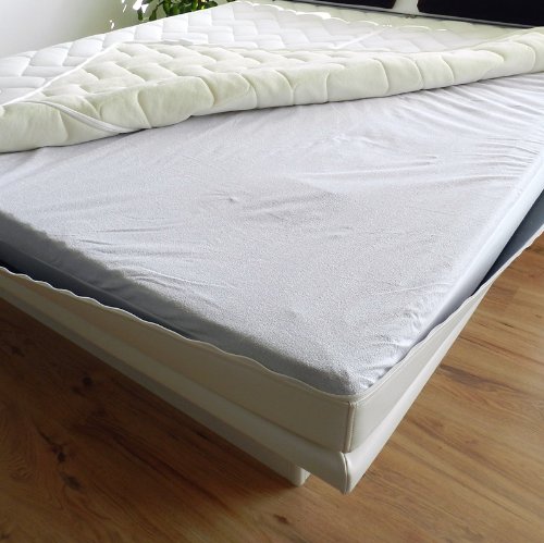 Topliner Wasserbett Staubschutzauflage IMMER SAUBER Schmutz Auflage, Milbenschutz Protector Wasserbetten Zubehör Größe 180x200 cm von AQUAMON