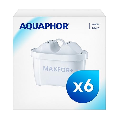 AQUAPHOR Filterkartusche MAXFOR+ Pack 5+1 - gegen Kalk, Chlor & weitere Stoffe, für Aquaphor Onyx, Amethyst, Jasper, Time & alle BRITA MAXTRA+ und MAXTRA Modelle, 6 Stück (1er Pack) von AQUAPHOR