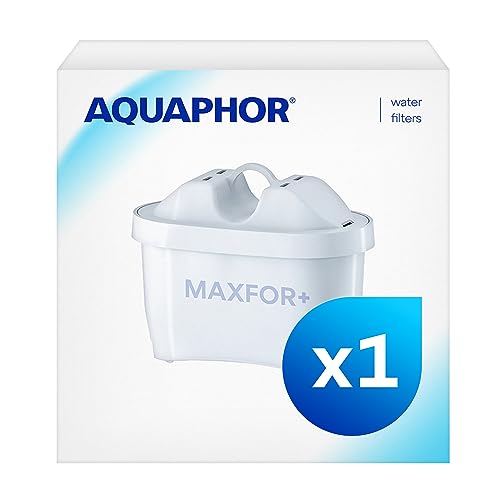 AQUAPHOR Filterkartusche MAXFOR+ Pack 1 - gegen Kalk, Chlor & weitere Stoffe im Leistungswasser, für Aquaphor Onyx, Amethyst, Jasper, Time & alle BRITA Modelle von AQUAPHOR