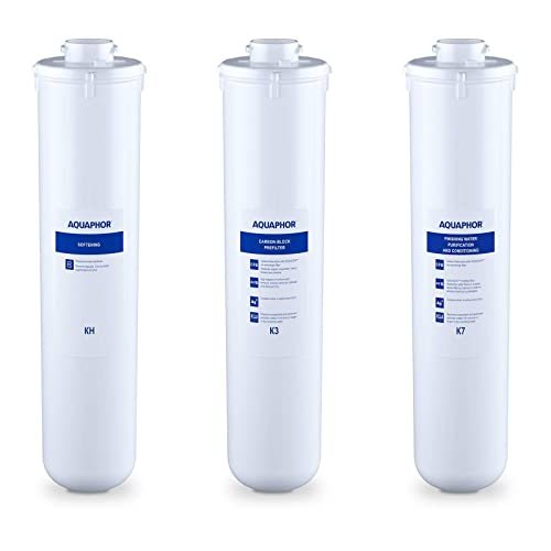 Aquaphor CRYSTAL H FILTERS Aktivkohlefilter Wasser Ersatzfilterset mit Enthärter für CRYSTAL H/CRYSTAL B ECO/FOUNTAIN WATER von AQUAPHOR