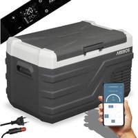 Kompressor Kühlbox 26 Liter Elektrische Gefrierbox mit APP-Steuerung zum Kühlen, Einfrieren und Warmhalten Kühlschrank bis -20 °c Auto Kühlbox mit von AREBOS