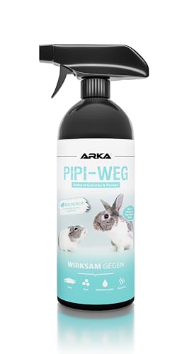 ARKA PIPI-Weg Nager - 750ml - Natürlicher Reiniger für Nagerställe, entfernt Gerüche & Flecken, biologisch abbaubar, sorgt für Hygiene in Käfigen, Ställen & Gehegen von ARKA