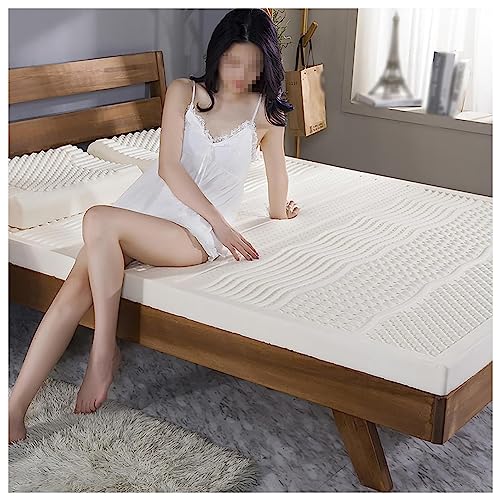 ARyako Latex Mattress Topper - 7 Zone 2/3/4 Inch Medium Compression and No Deformation, Pore Ventilation of Honeycomb Pores, Soft and Comfortable,4in,150x200cm(59x79in) von ARyako