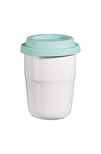 cup & go Thermobecher weiss Deckel türkis 0,2 l von ASA Selection