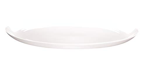 ASA Á Table Ovale Platte, Keramik, weiß glänzend, 40x32x10 cm von ASA