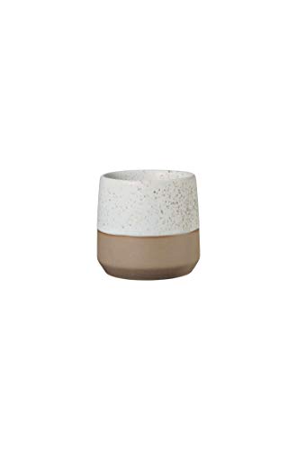 ASA Caja Becher aus Terracotta und Steingut in der Farbe Grau-Braun 0,15L, Maße: 6,5cm x 6,5cm x 6,6cm, 28113101 von ASA