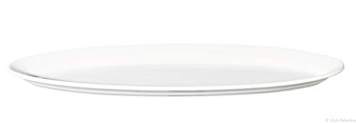 ASA Grande Ovale Platte, Keramik, weiß glänzend, 59x20x10 cm von ASA Selection