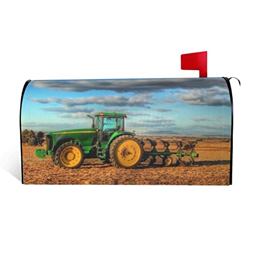 Fantasy Farm Traktor Magnetische Briefkastenabdeckung Post Wraps Garten Hof Home Decor für Draußen Standardgröße 45,7 x 53,3 cm von ASEELO