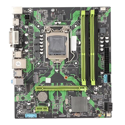 ASHATA B75 HM ATX Motherboard, LGA 1150 Motherboard, Desktop Motherboard 4 DDR3 6 Gbit/s SATA M.2 NVME PCIe X16 VGA HD Ausgang für Core I7 für Core I5 für Core I2 von ASHATA