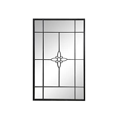 ASPECT Fenster-Wandspiegel, Metall, Schwarz (Schwarz, 80 (B) x 3 (T) x 120 (H) cm) von ASPECT