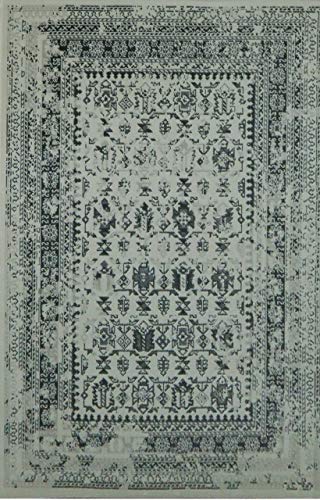 Aspekt Isfahan Used/Vintage//Oriental Traditionelle eingefasst Teppich, Polypropylen, Schwarz, 160 x 230 cm von ASPECT