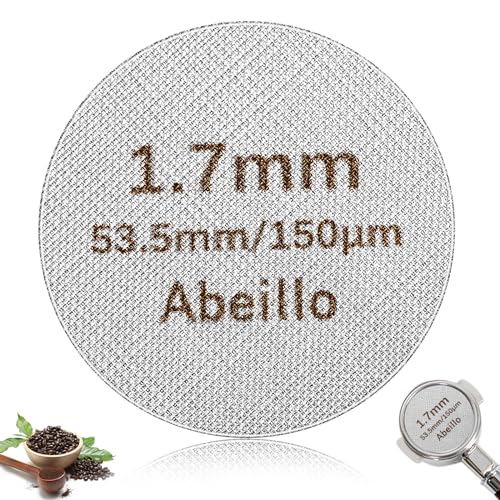 ASTER Puck Screen 53,5mm, 1.7mm Dicke 150μm Edelstahl 316 Wiederverwendbar Puck Sieb, Professional Kaffee Siebträgersieb Espresso für Cafés Konditoreien und Büros von ASTER