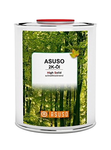 ASUSO 2K - Öl Hartöl Holzöl Parkettöl 0,9 L von ASUSO