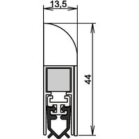 Athmer - Türdichtung Wind-Ex 1-310 1-s.L.1110mm Alu.silberf.HLT von ATHMER