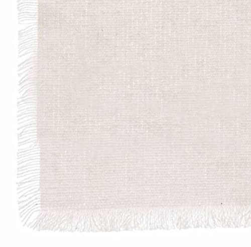 Atmosphera - Tischdecke Maha Baumwolle - weiß - 250x150 cm - Weiß von ATMOSPHERA CREATEUR D'INTERIEUR