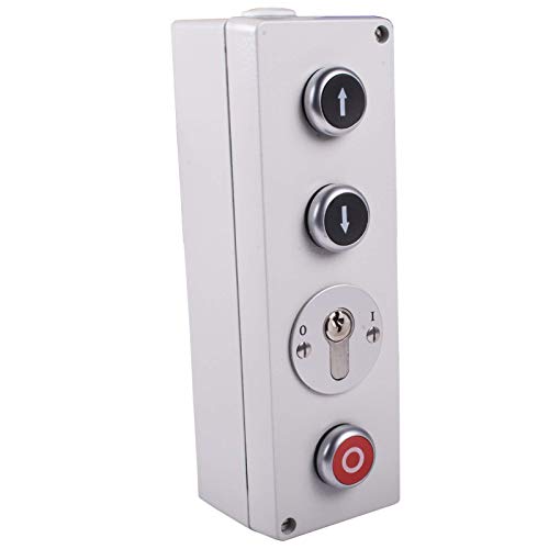 Schlüsselschalter, Schlüsseltaster AUF-AB-STOP AP4-1R mit PHZ Garagentorsteuerung Tordrücker Toröffner von ATTAS