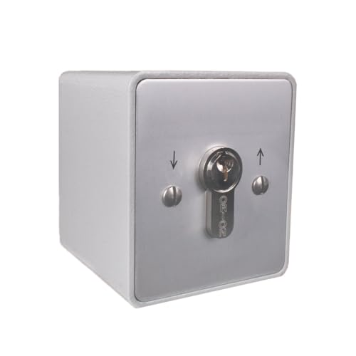 Schlüsselschalter rastend | aufputz | 2 Schaltelemente | Beschriftung Pfeile | APB 1-2R Ideal für Torantriebe von ATTAS