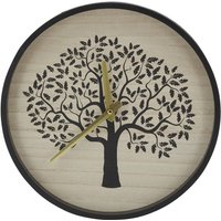 Uhr Lebensbaum aus Medium und Metall von AUBRY GASPARD