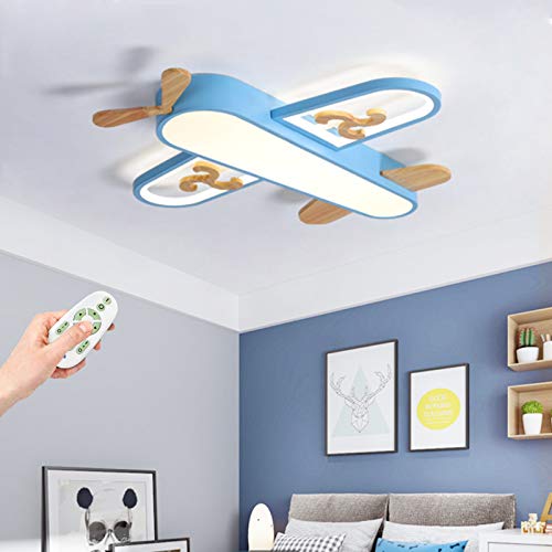 Kinderzimmer Deckenleuchte LED Flugzeug Deckenlampe Kinderlampe Modern Dimmbar Fernbedienung Kronleuchter Beleuchtung Jungen Und Mädchen Schlafzimmer Wohnzimmer Arbeitszimmer Esszimmer Pendelleuchte von AUCF