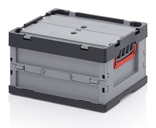 Auer Faltbox 40 x 30 x 22 mit Deckel 40x30x22 Eurobehälter faltbar klappbar Messebox Profi von Auer Packaging